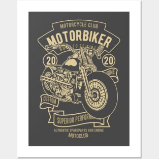 Motorbike Posters and Art